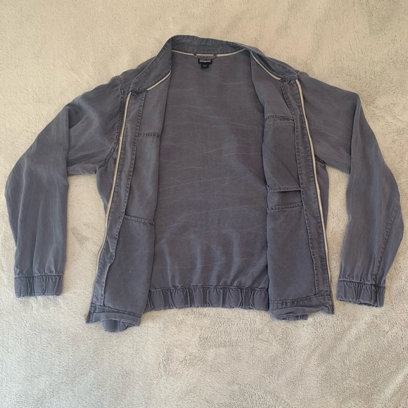 Patagonia Lightweight Dusty Blue Vintage Cotton Jacket - Picture 10 of 16